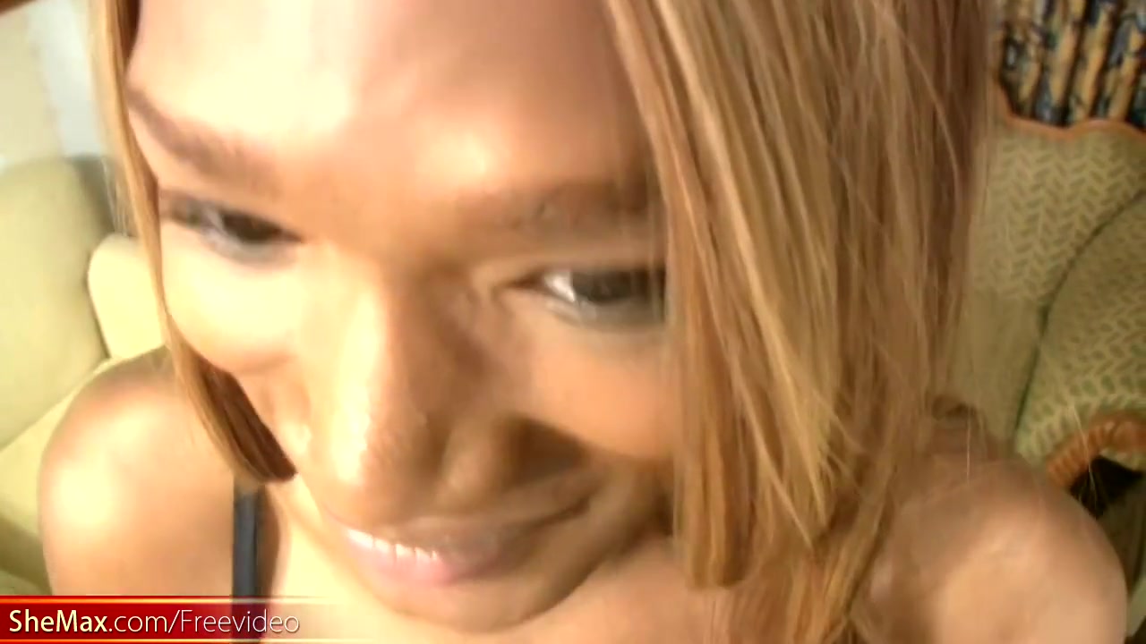 Black teen 18+ Tranny Strips Down And Blowjobs Big White Cock
