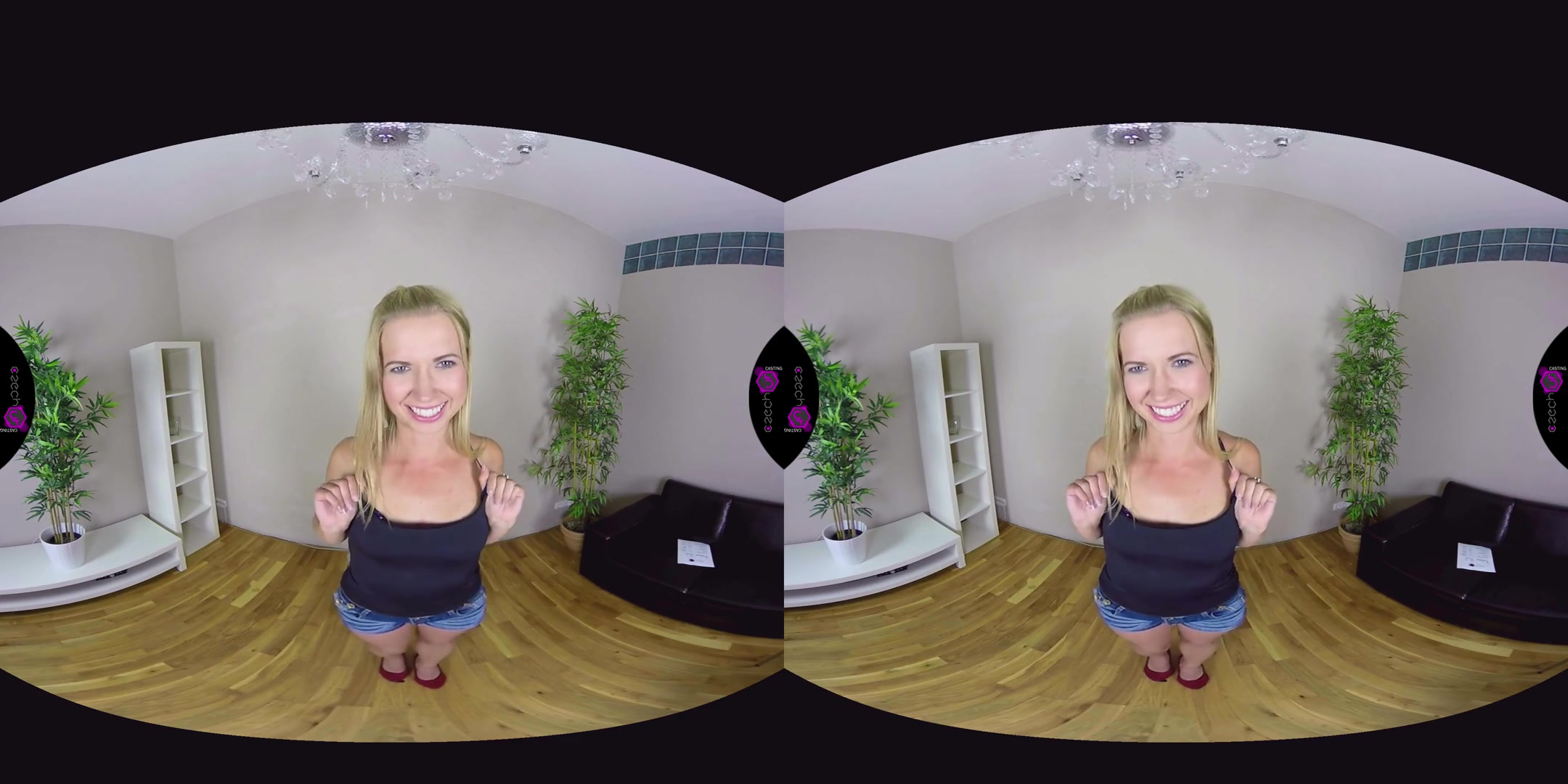 Violette Pure in Violette Pink Casting - CzechVRCasting