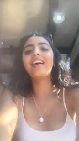 Indian girl talking on livestream
