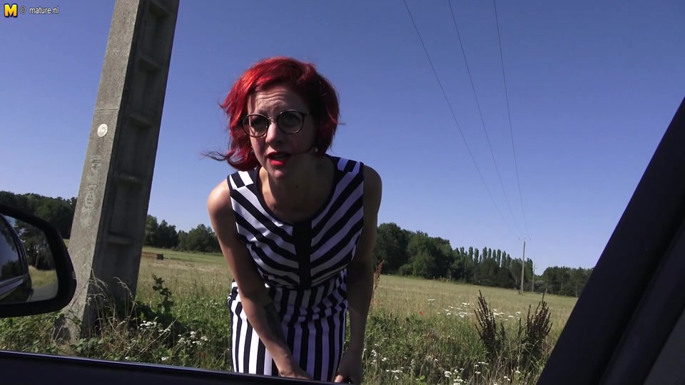 Sexy Redhead Step mom Sucks Two Dicks And Gets Her Tight Pussy Fucked - MatureNL
