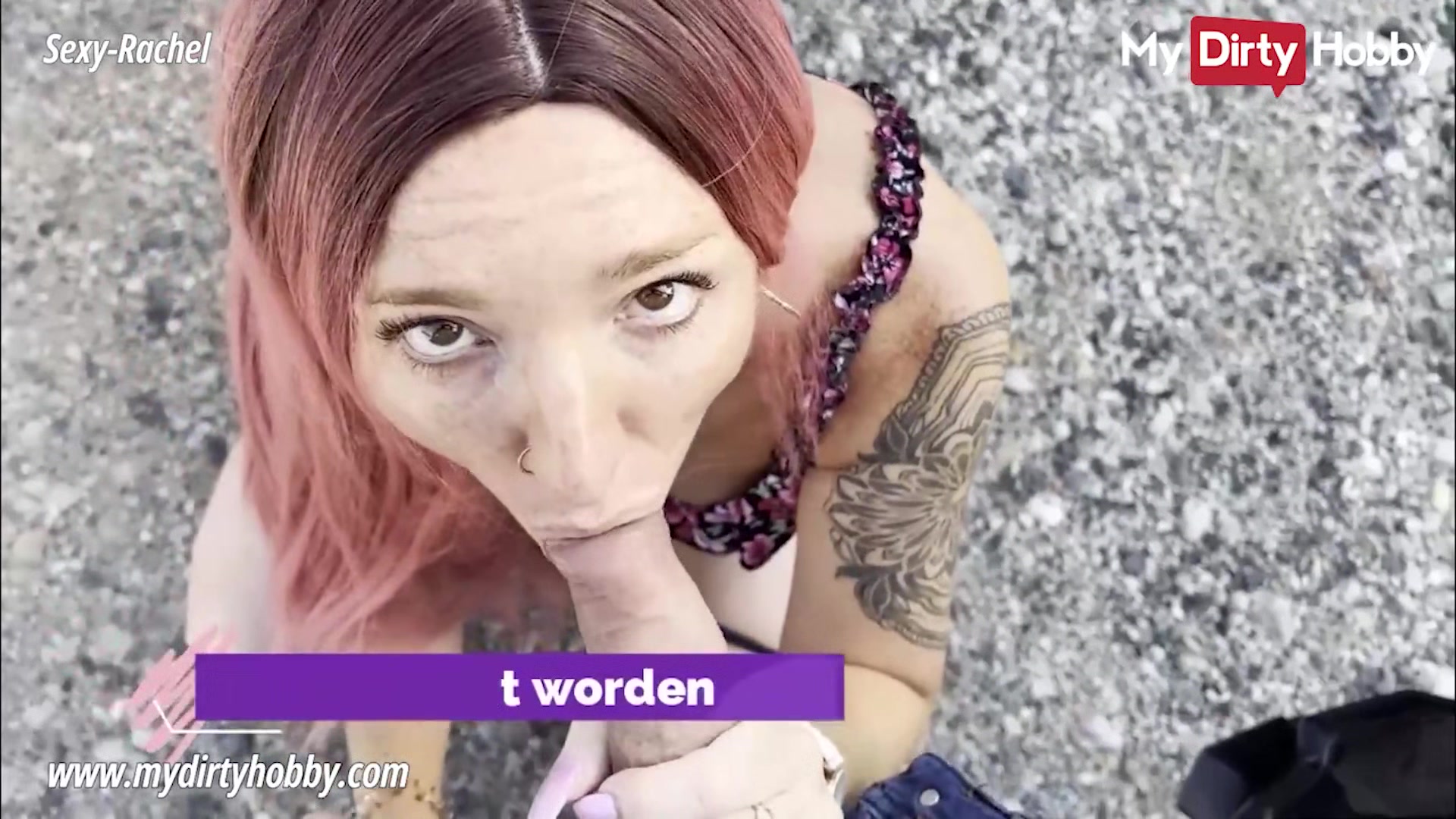 My Dirty Hobby - Redhead fucked on the side of the road