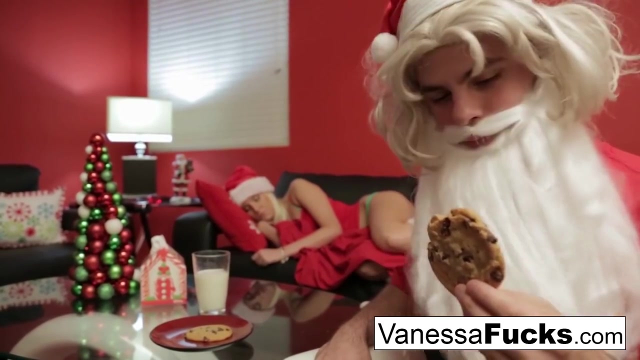 Vanessa Letting Santa Stuff Her Tight Wet Pussy