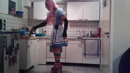 Cosplay with a Big Black Dildo (My Monday)