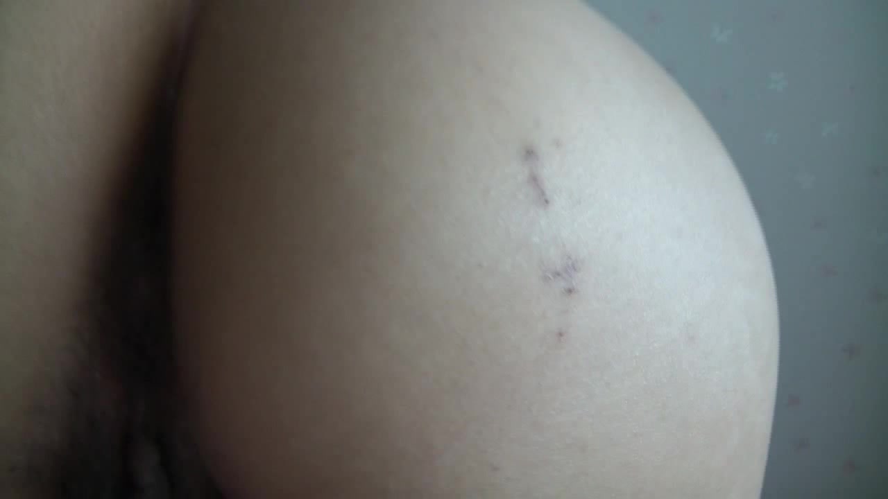 Bushy Oriental pussy closeup video being fingered and fucked hard