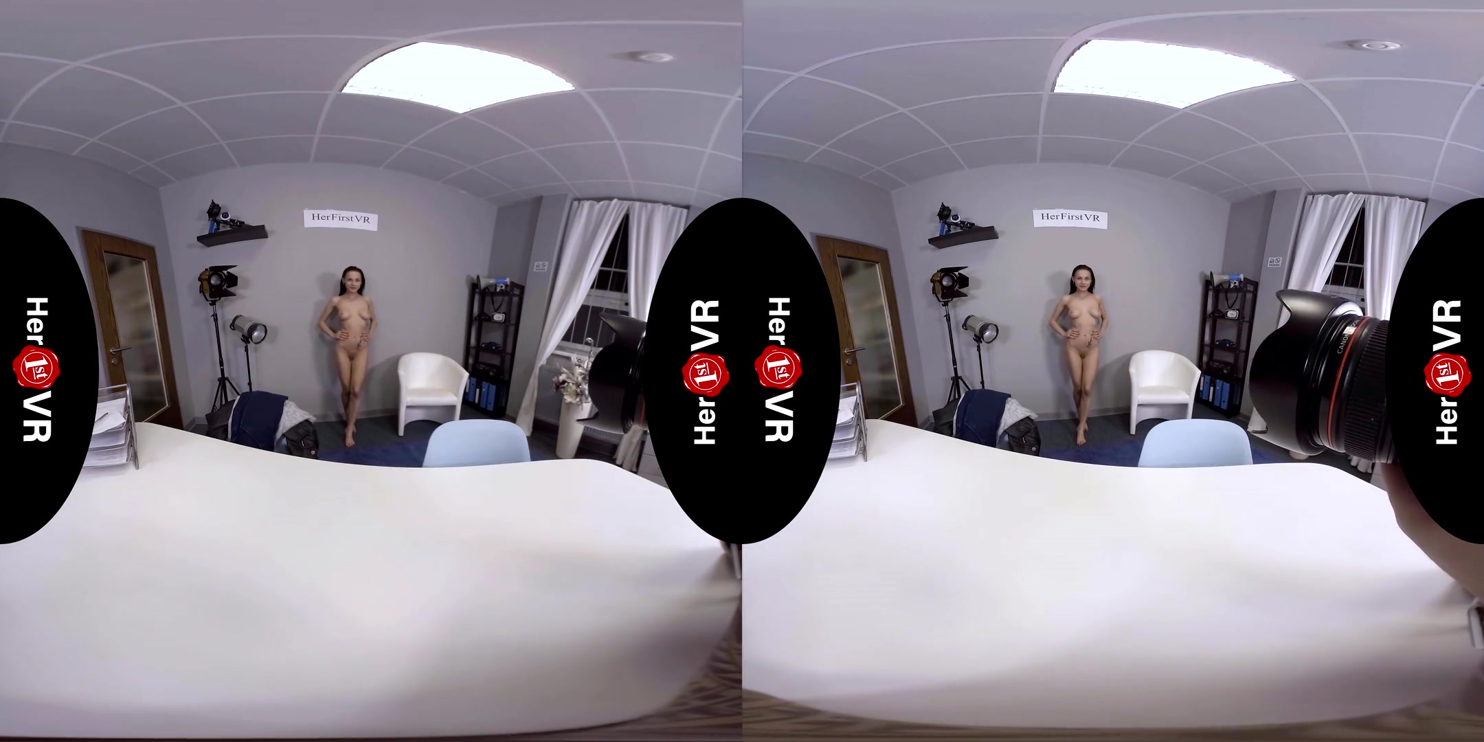 Nicole Love - VR Casting; Amateur Brunette First Timer POV