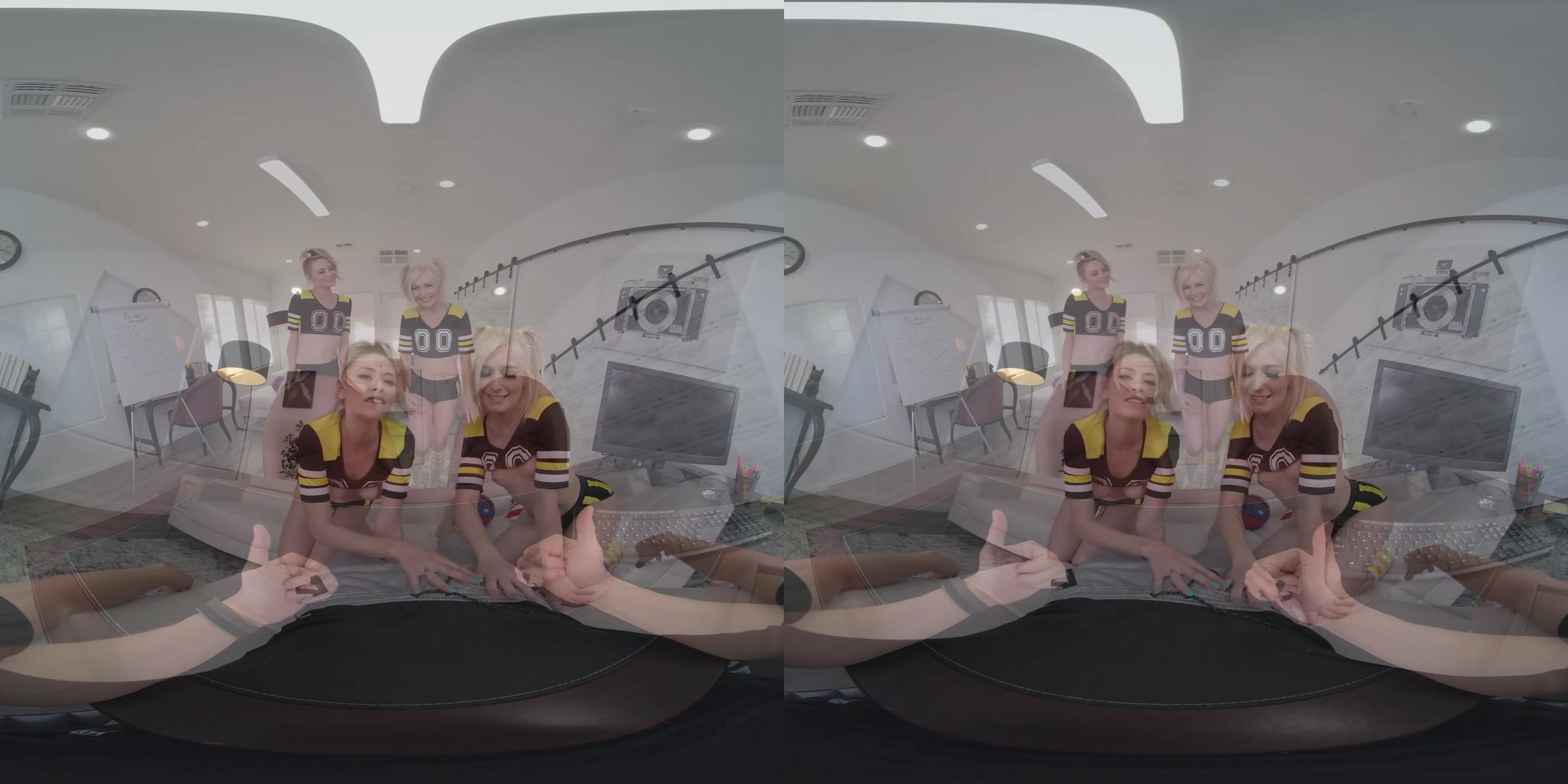 Threesome: Cheerleaders of Your Team - RealJamVR