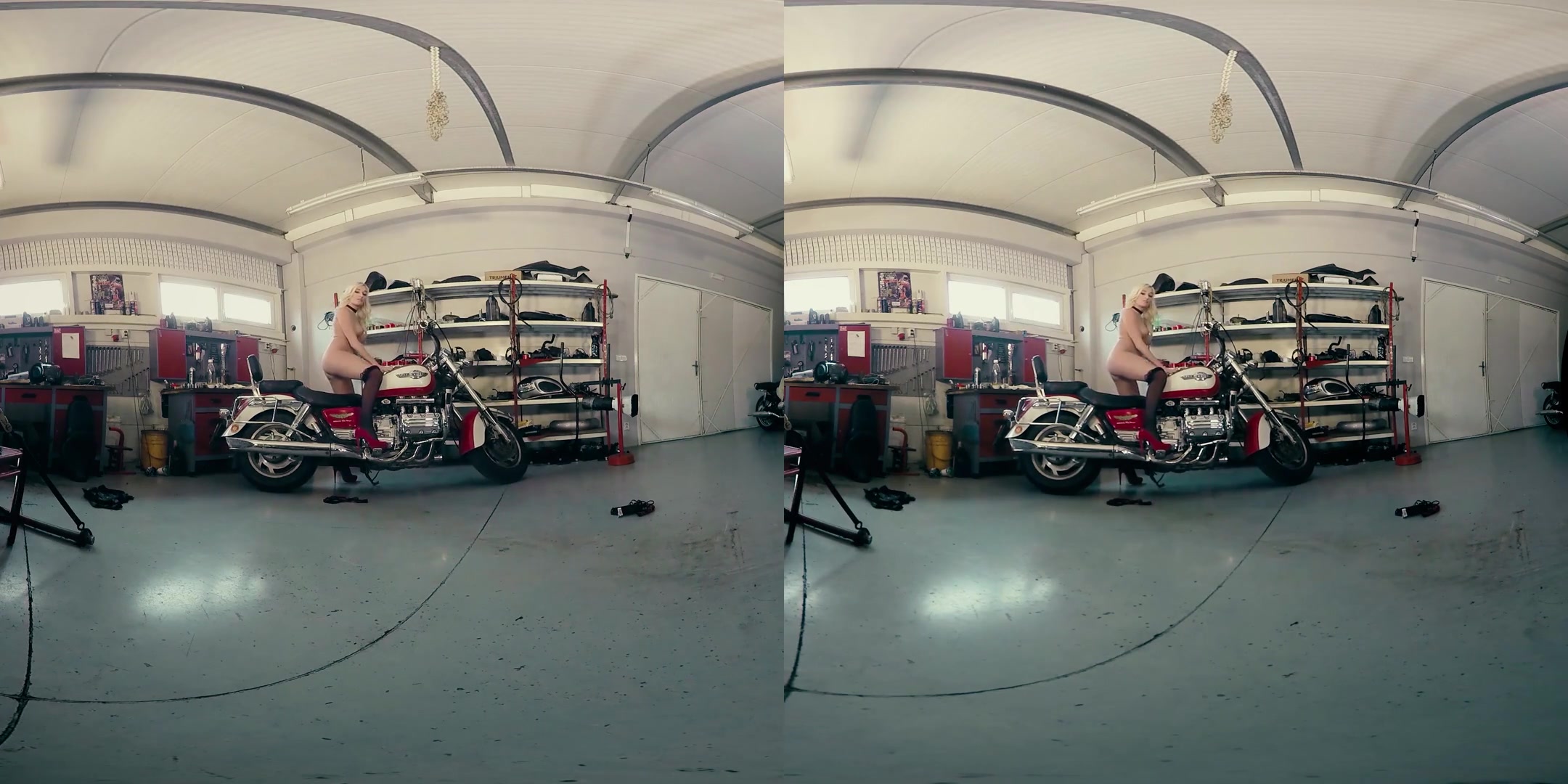 Daisy Lee in Blonde Stunner Gets Naughty in the Garage - BravoModelsMedia