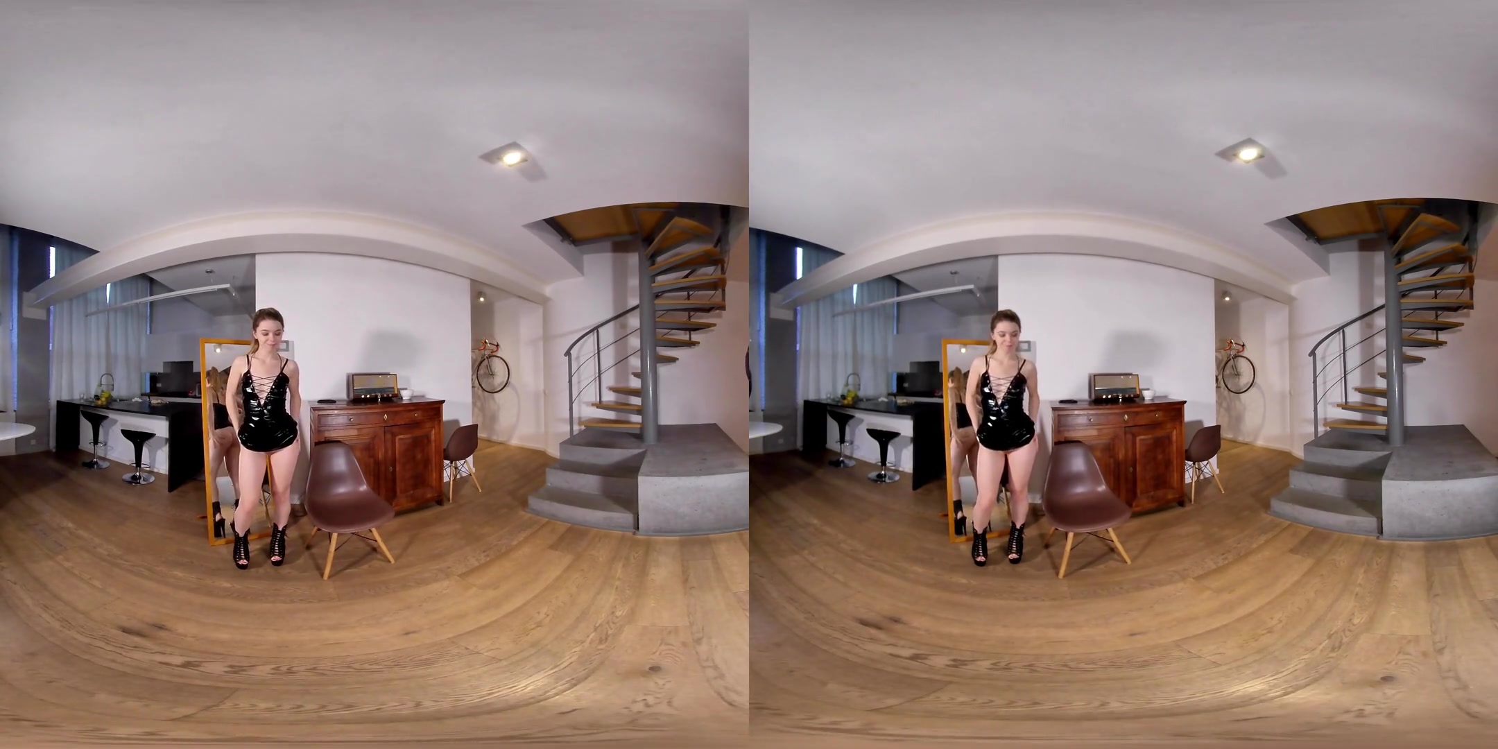 Bad Girl Lina - Horny teen 18+ Solo in Vinyl - SexLikeReal