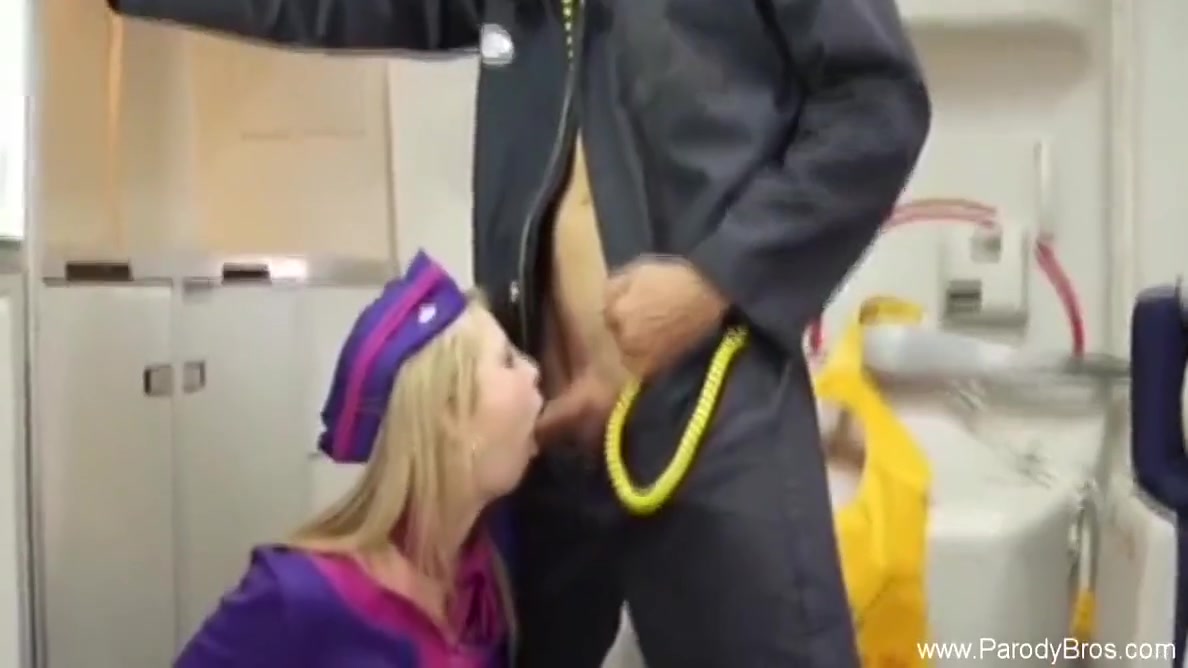 Airline Fuck With Horny Flight Attendants In Flight Fuck