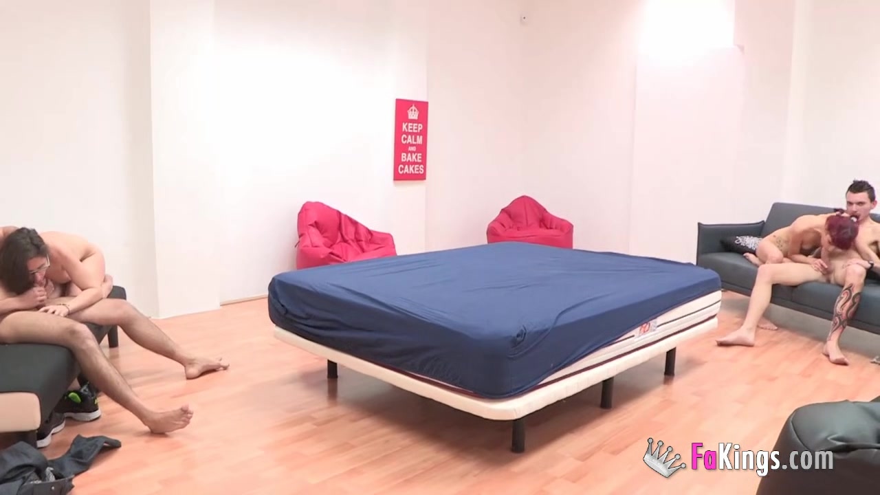 Young Spanish Couple is helped by two experienced swingers
