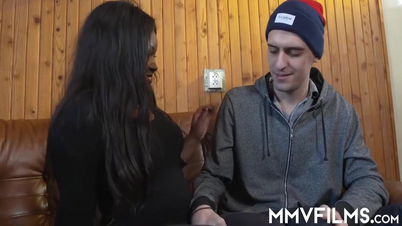 Ebony Bbw Fucking A Big White Prick
