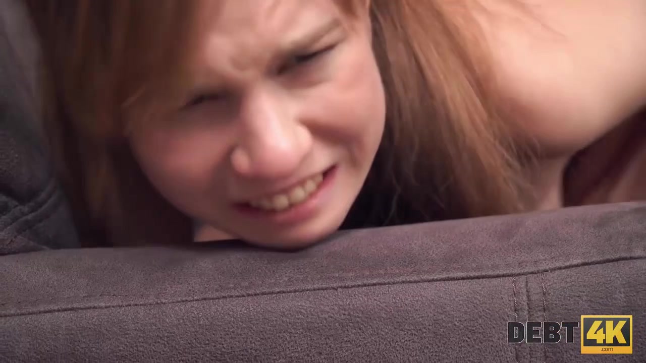 Debt4k. Redhead loves Apple devices so much that is ready to fuck for the loan