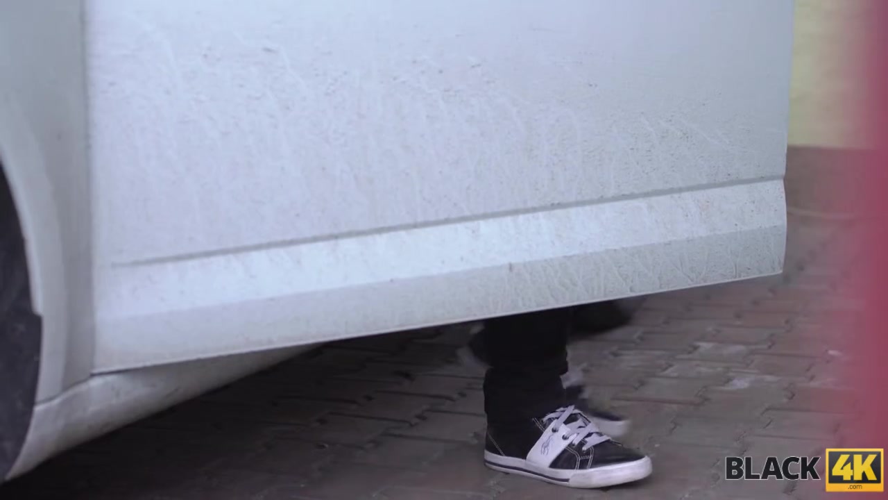 BLACK4K. Big cock of strange driver will not help teen 18+ find a new job