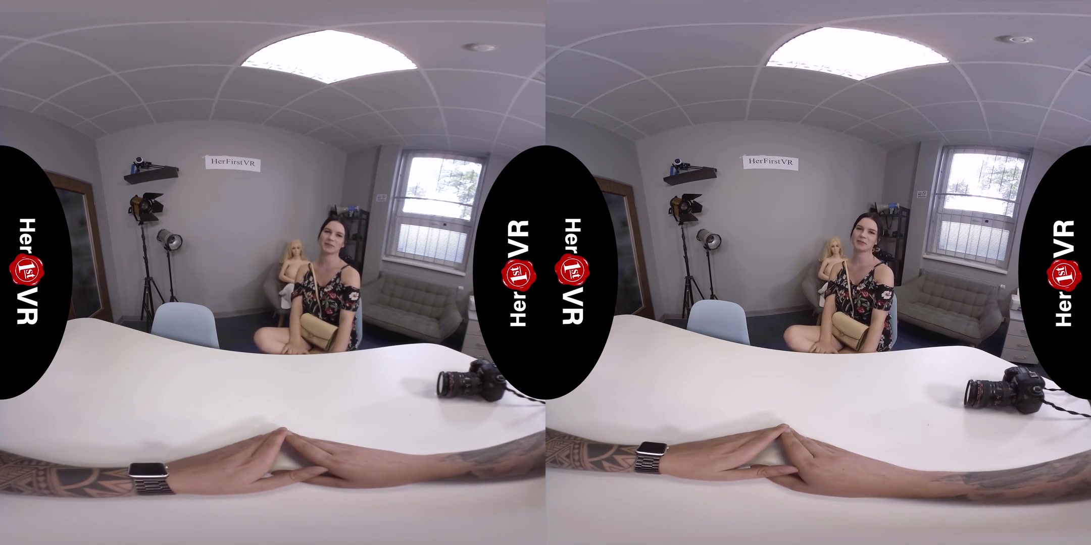 Katarina Rina - VR Casting - Thick Amateur Shaved First Time