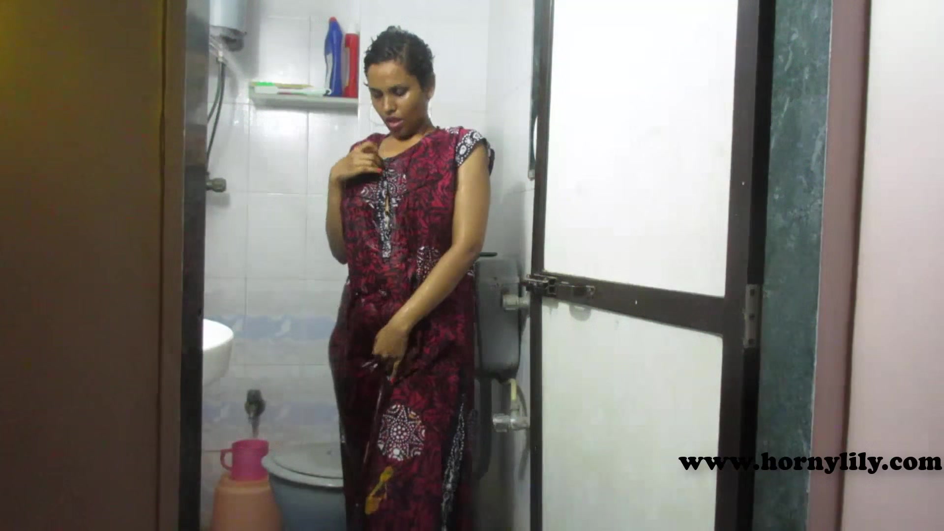 Early Morning Shower With Masturbation Fingering Indian Pussy While In Shower