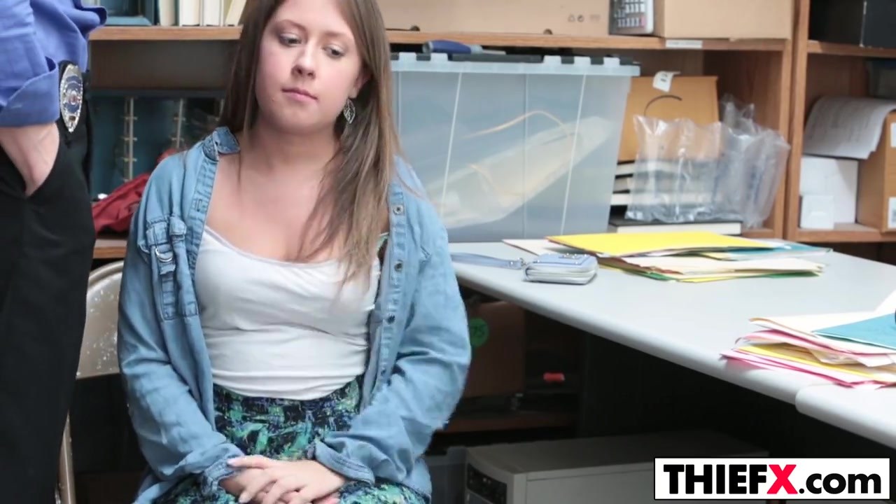 Thief Brooke Bliss Bend Over For Frisking