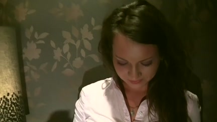 Brunette Hair sucks darksome strapon for cash