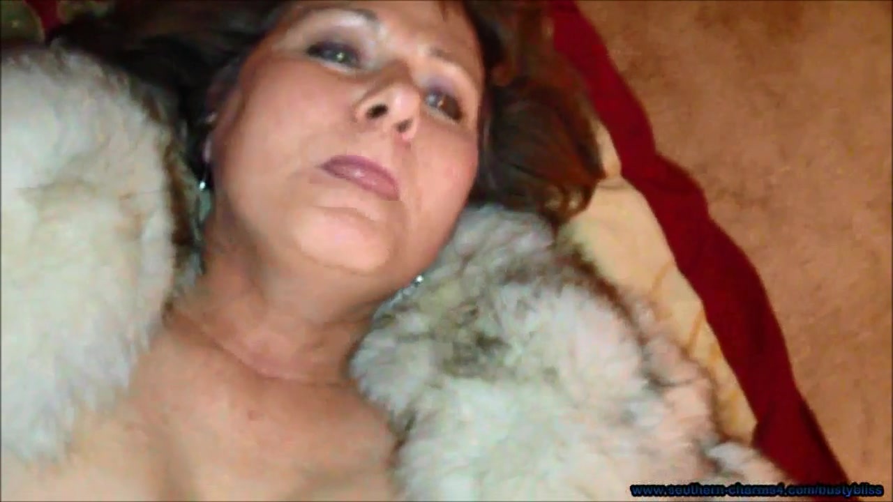 Busty Bliss In Fur Sucking & Cummed Breasts Pt2 - TacAmateurs