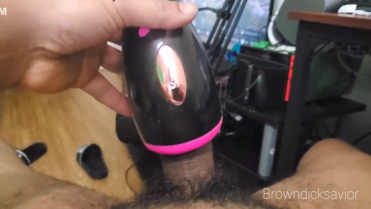 Stroking My Brown Cock With My Oral Sex Toy Until I Cum- Browndicksavior