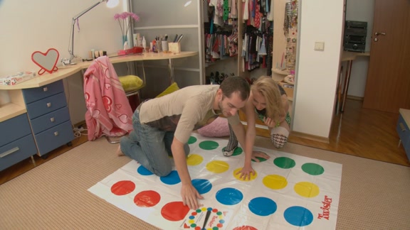 Twister and sex toy for a hot blonde scene 1