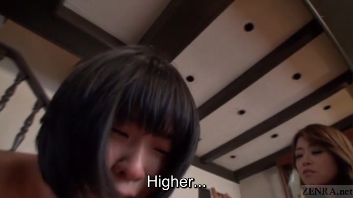 Subtitled Maki Hojo and Saaya Takazawa CFNF femdom hell