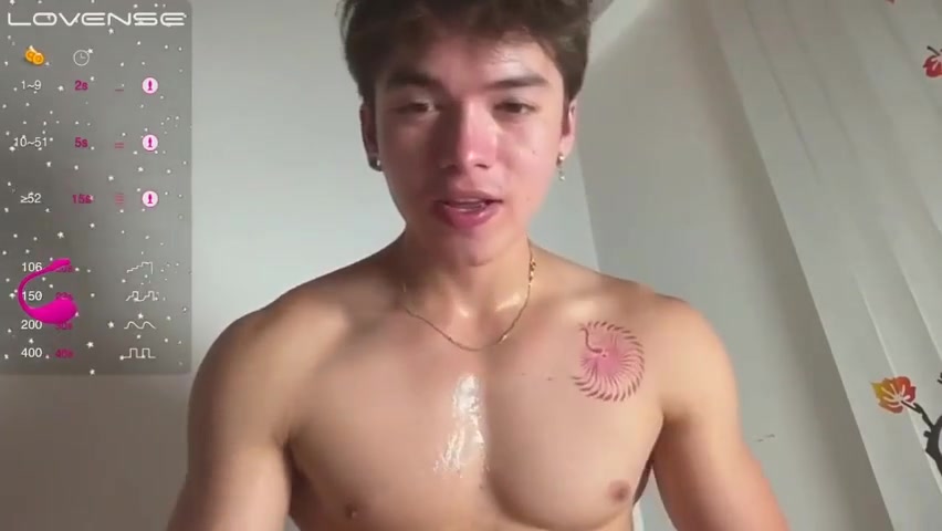 Muscle Stud Busts All Over Himself