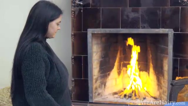 Adele Warms Up Naked By Her Fireplace Today