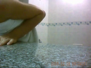 Perfect angle to record naked Japanese girls in bathrooms on cam