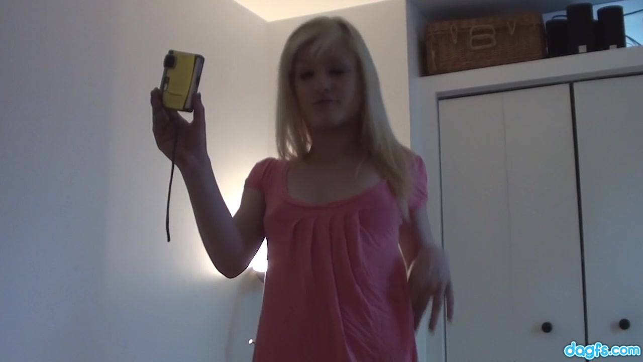 Fresh emo teen 18+ plays with her camera
