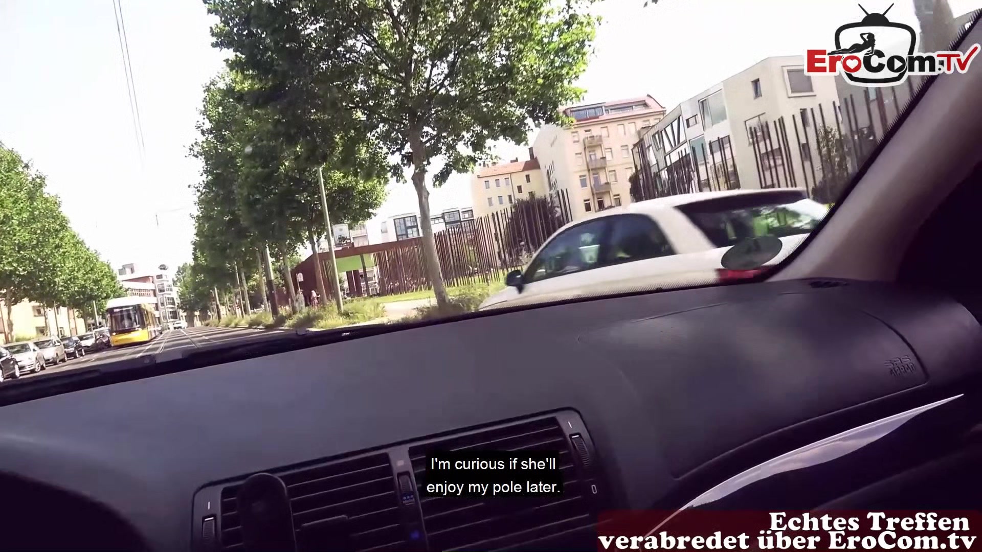 German skinny redhead teen 18+ public pick up EroCom date in Berlin and fuck