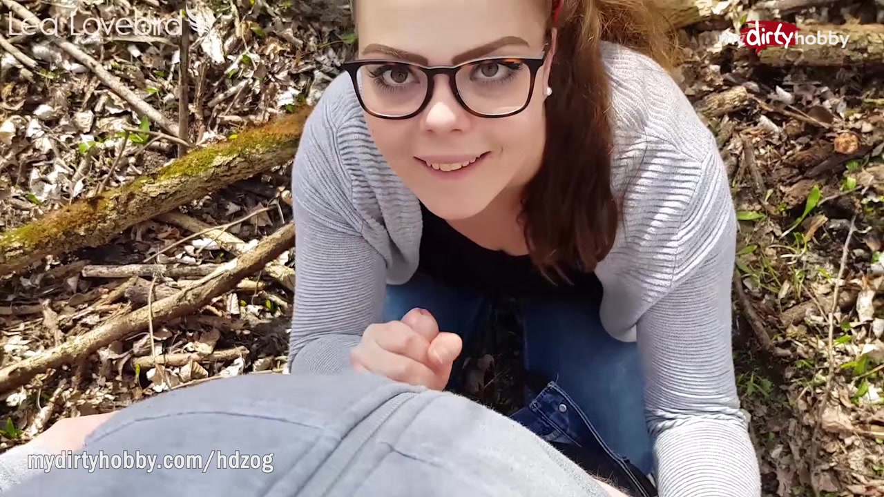 MyDirtyHobby - Big ass curvy teen 18+ gets an outdoor creampie in the woods