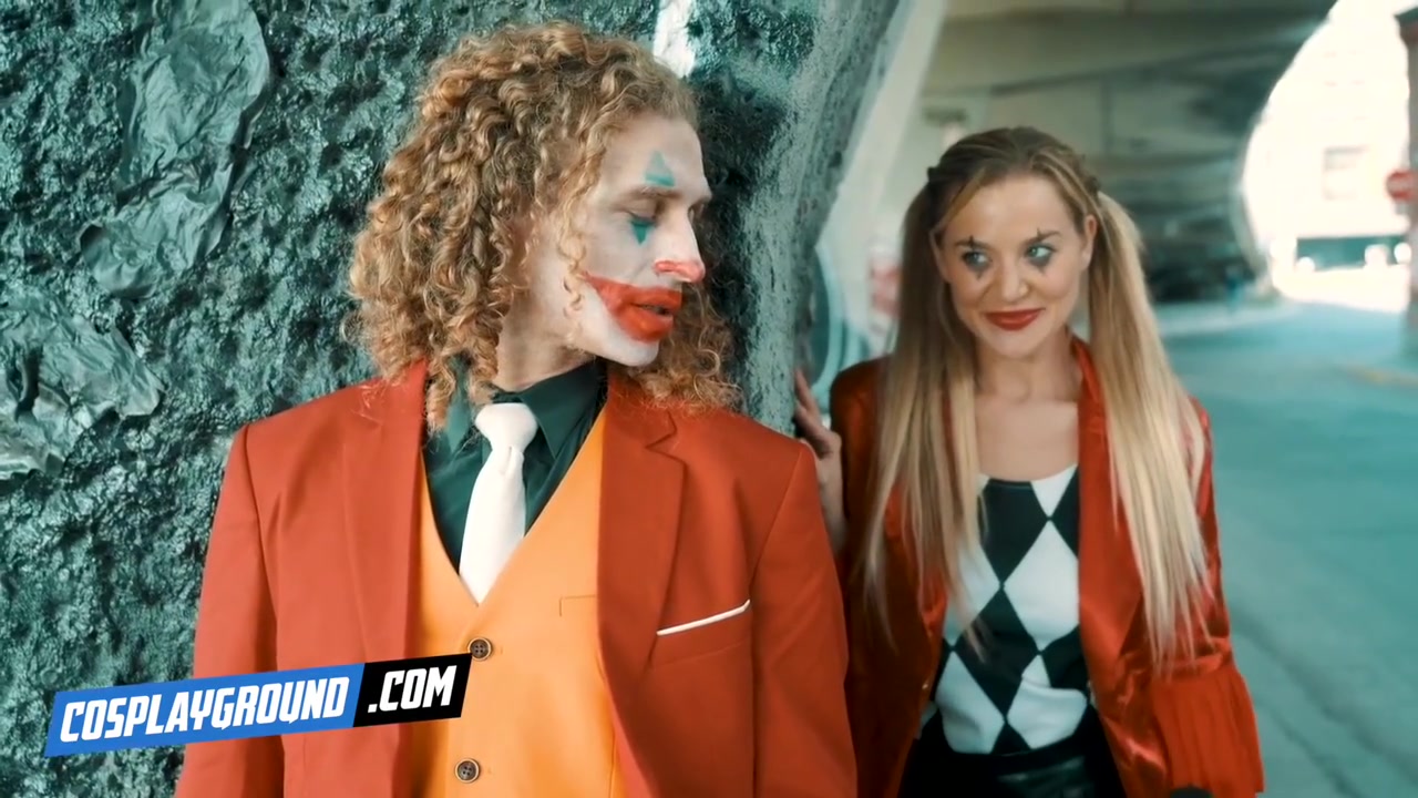 As Begs To Be Fucked By In Public - Joker Porn Cosplay Parody With Harley Quinn, Cum In Face And Blake Blossom