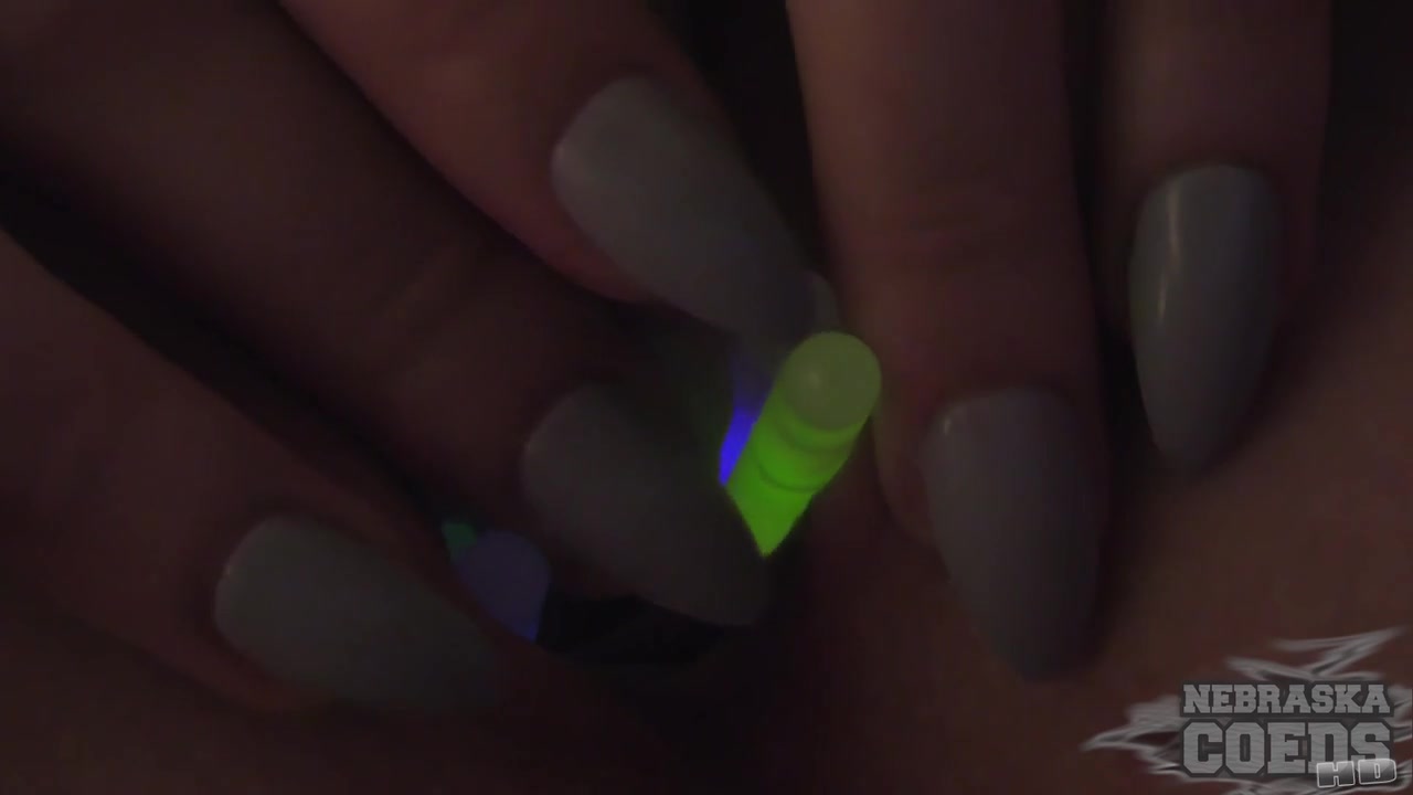 Gaping Young Fresh 18yo Margarita Pussy With Glowsticks And Inside Closeups