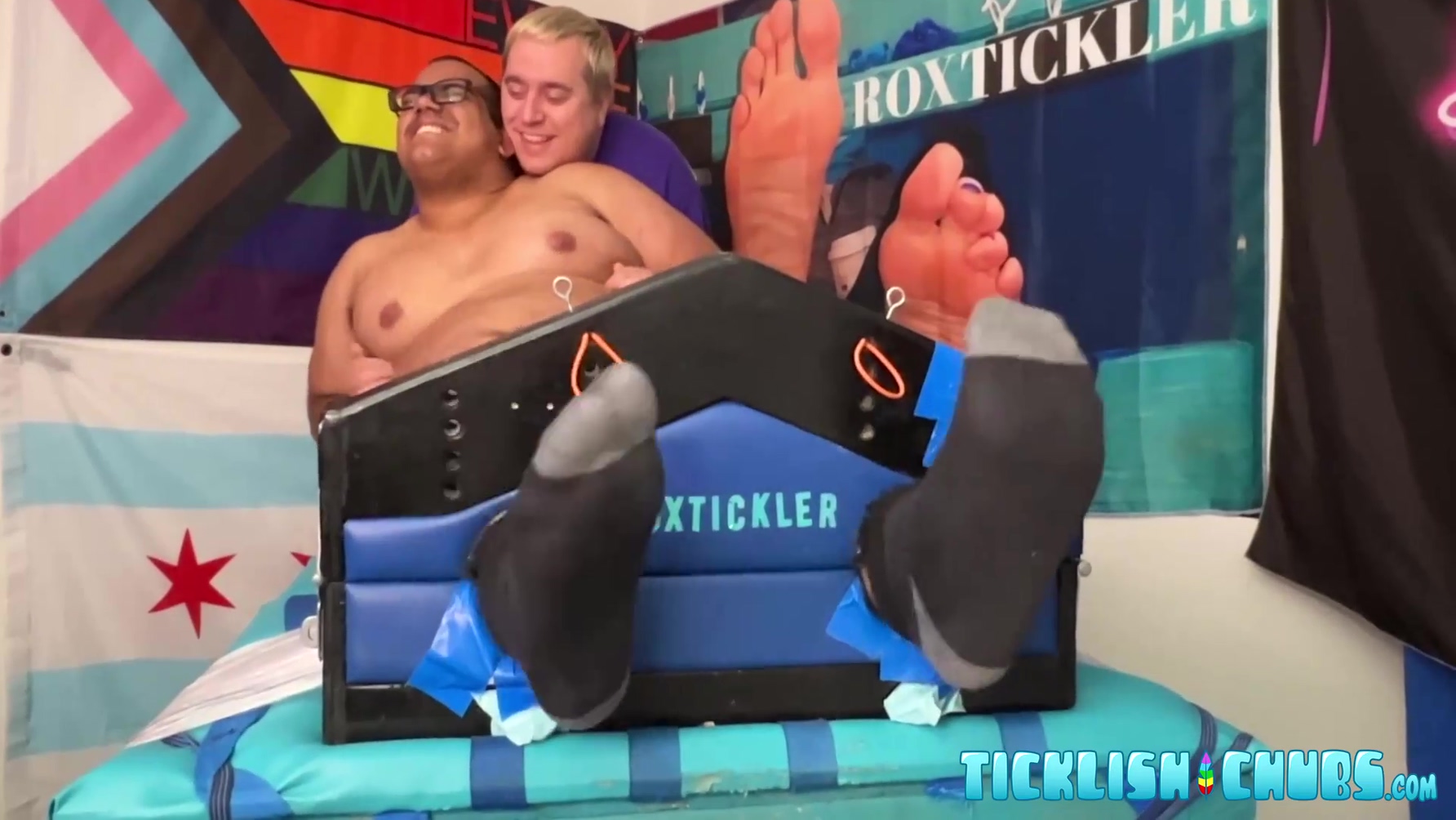 Submissive Chubby Oscar Grablow Tickle Tormented By Matt