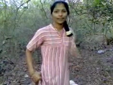 Hard Indian nipples and hairy pussy recorded in park