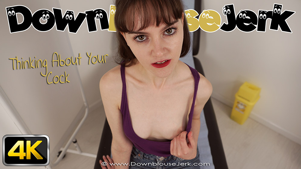 Emily in Thinking About Your Cock - DownblouseJerk