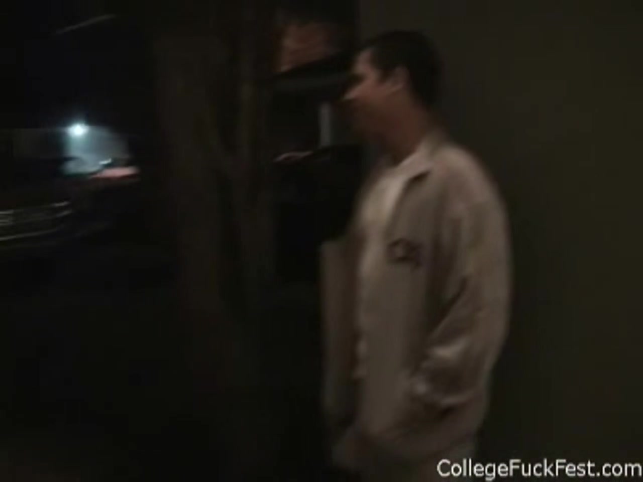 Real petite teen touches herself at voyeur college party