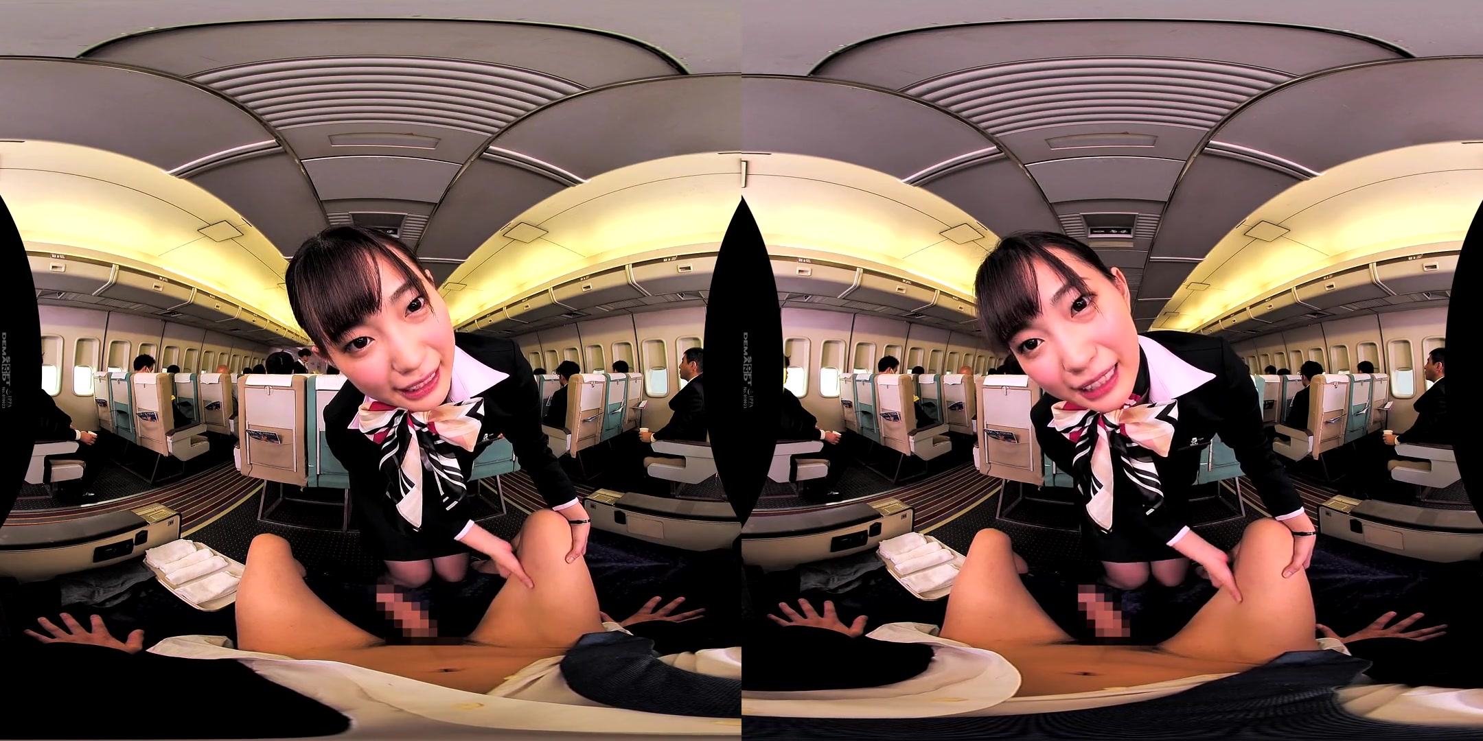In-Flight Pussy Straddling VR 1 - Asian Uniform Public Sex