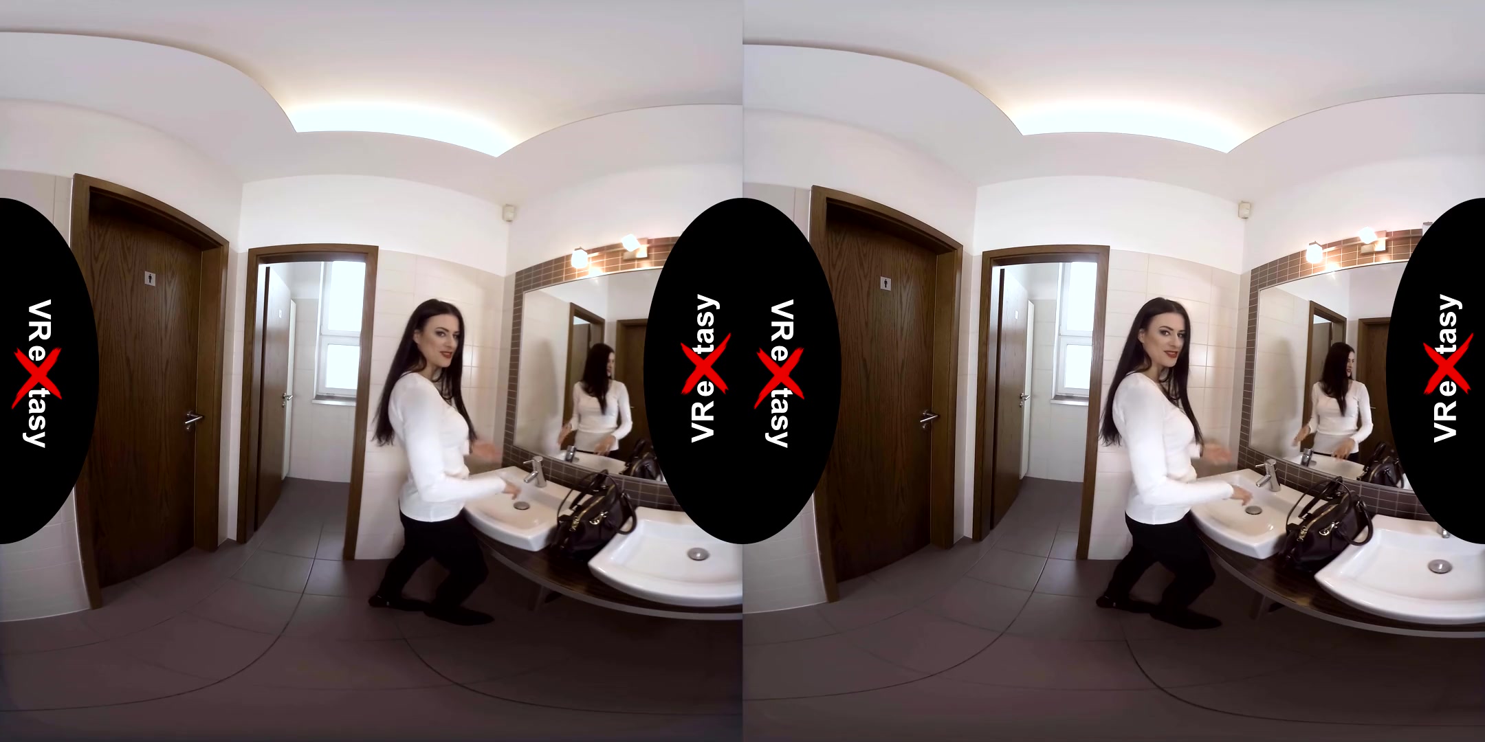 Billie Star - Random Meeting in the Toilet - Big Tits Bathroom Sex