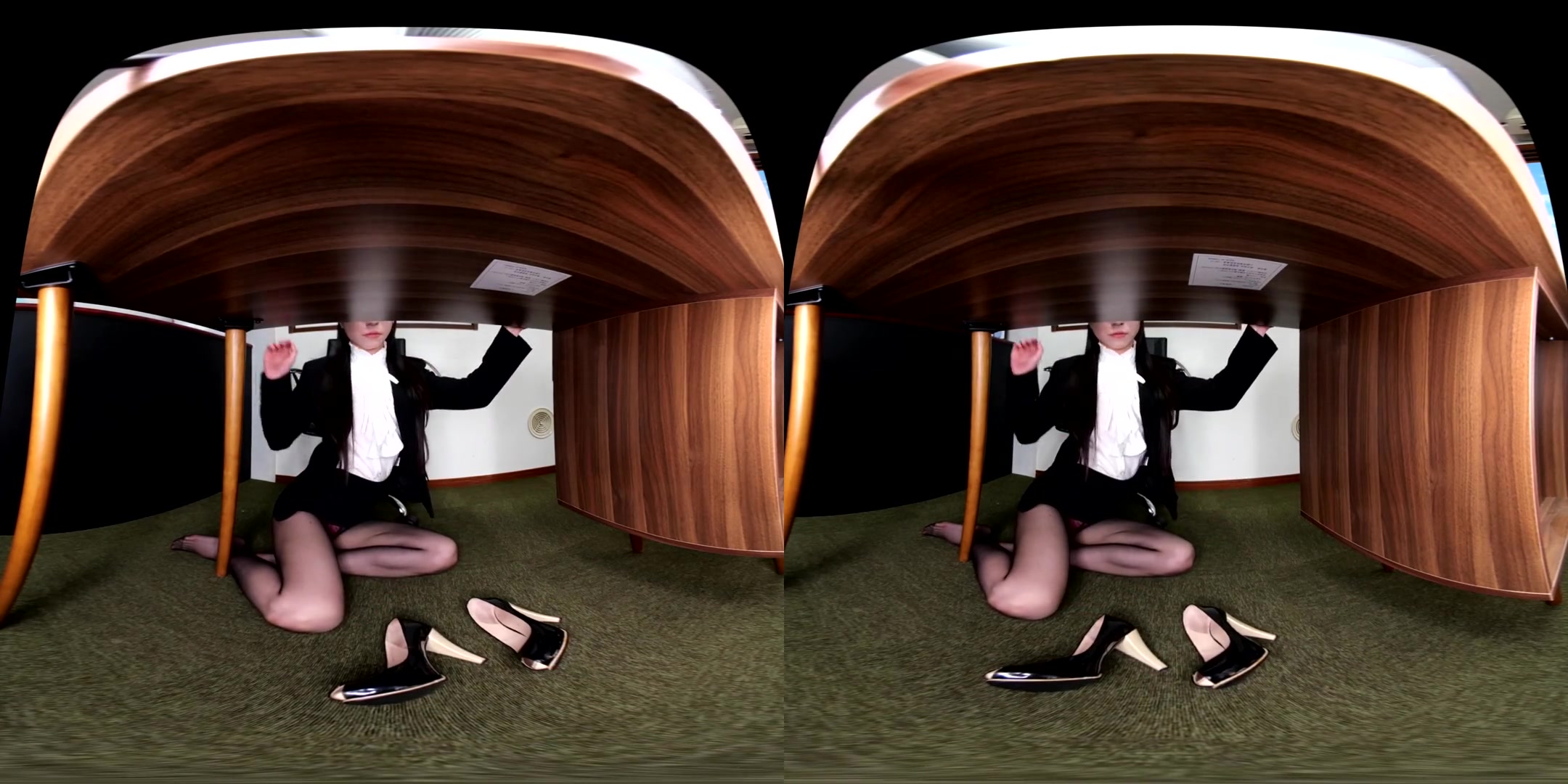 Spying on the OL' Pantyhose; Foot Fetish Secretary Under the Table