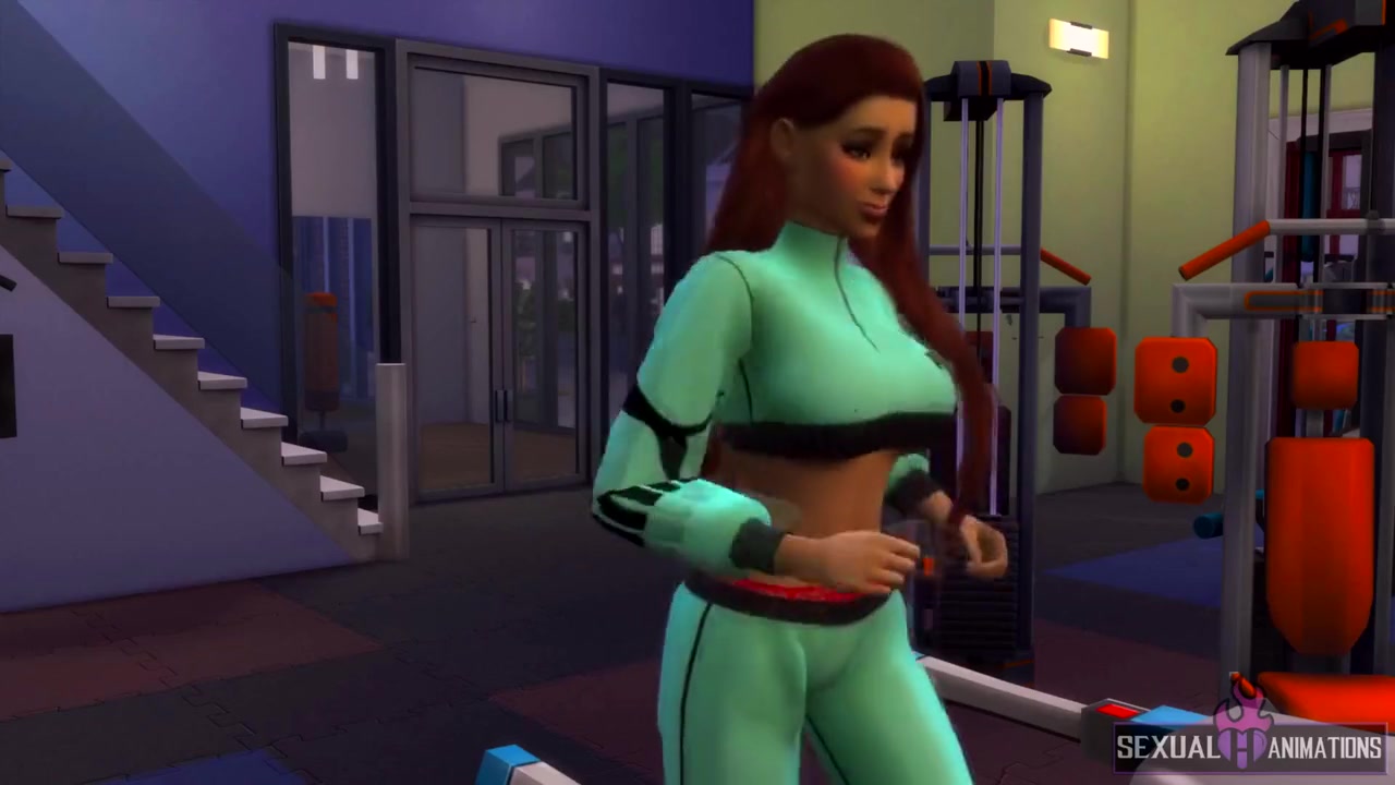 Fitness Girl Has Sex With Her Gym Trainer - Sexual Hot Animations