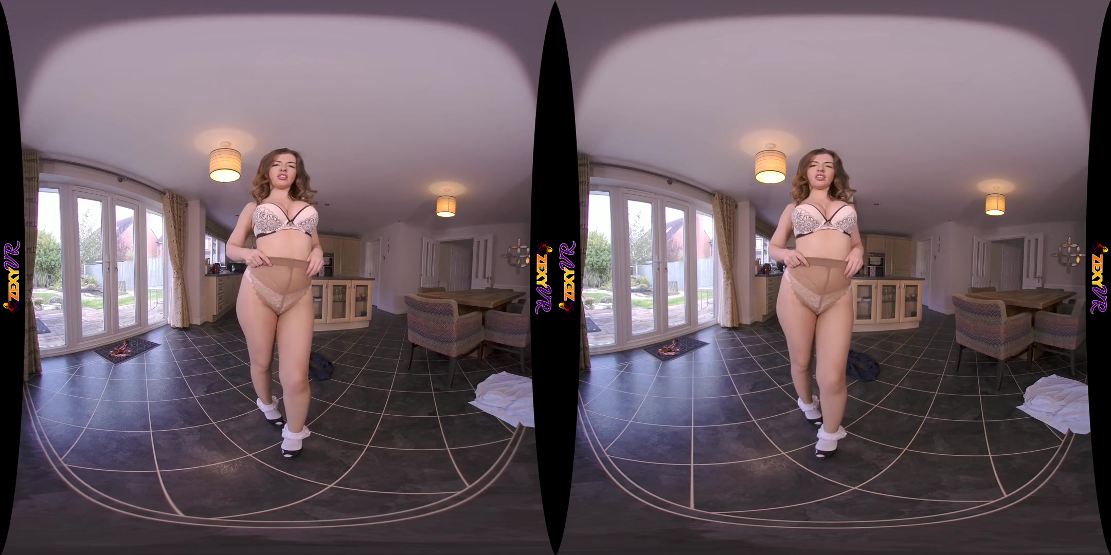 College Girl Tease - Busty Uniform Striptease
