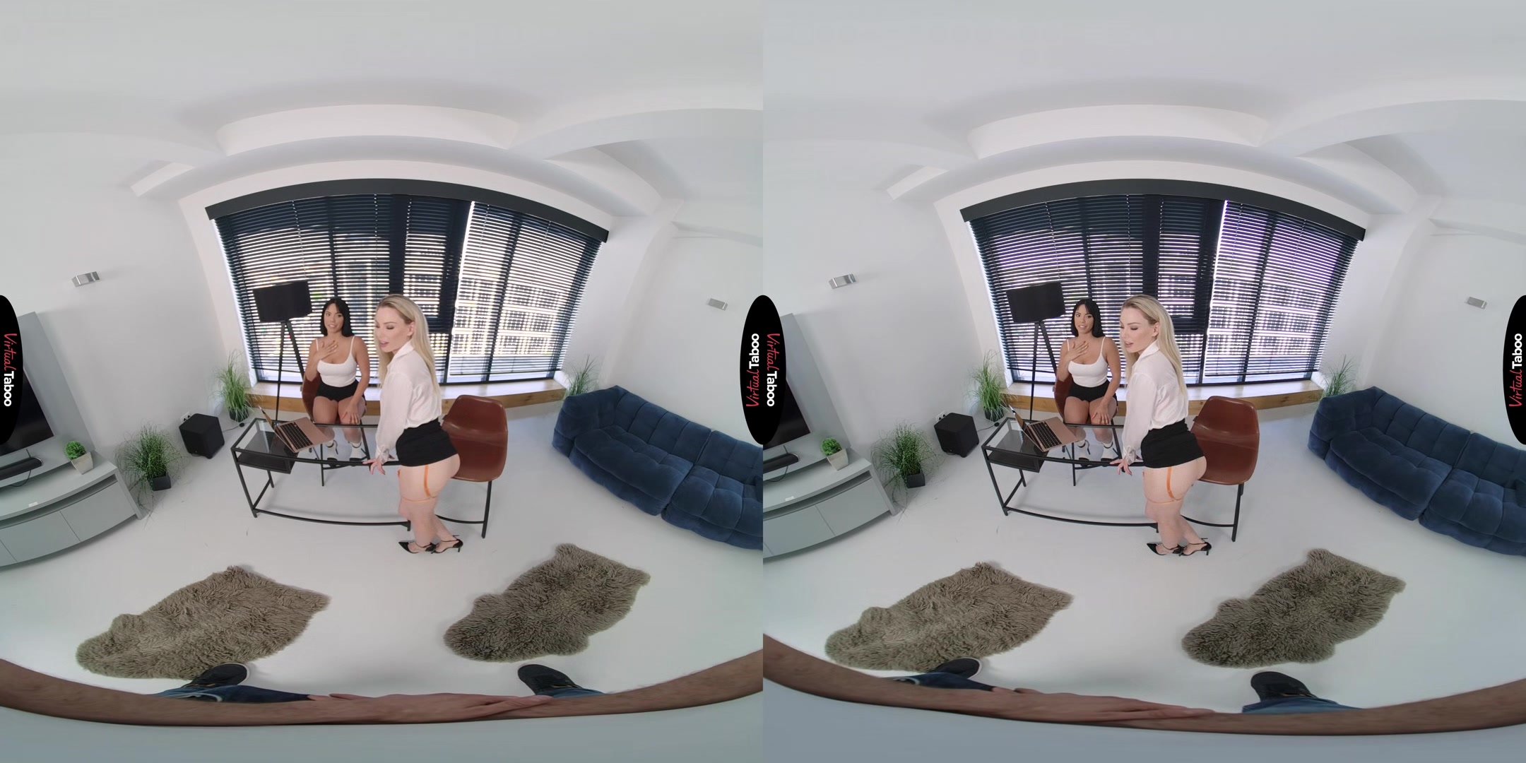 Megan Fiore, Isabelle Deltore VR Porn: Lesson For Three - VirtualTaboo
