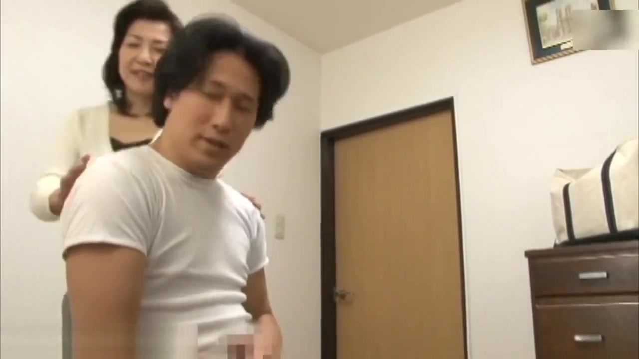 Horny Japanes Step Mom Catches Step Son Masterbating