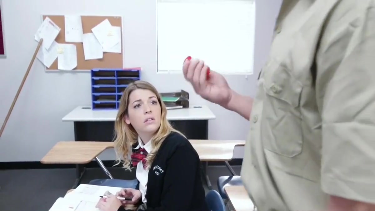 Hot Blonde Fucked On Desk