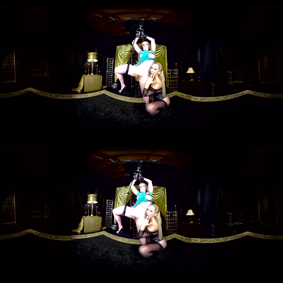 Bella Rossi Tied Up In Lezdom Dungeon