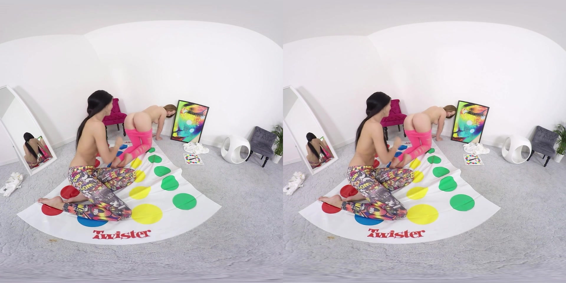 Lovenia Lux,Sophie Luuna in Hotties Play Strip Twister - TMWVRNet