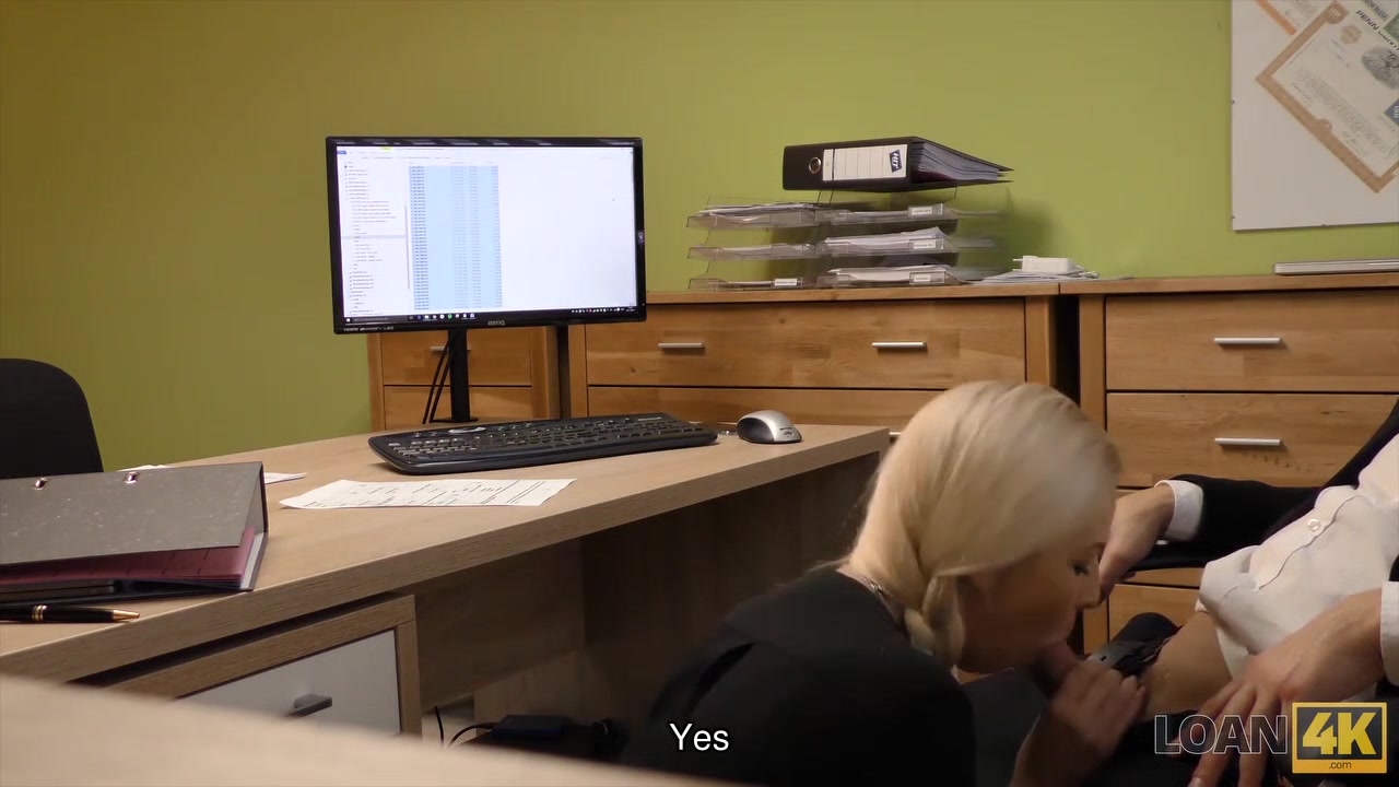LOAN4K. Sex-hungry agent is ready to help miss if she satisfies him