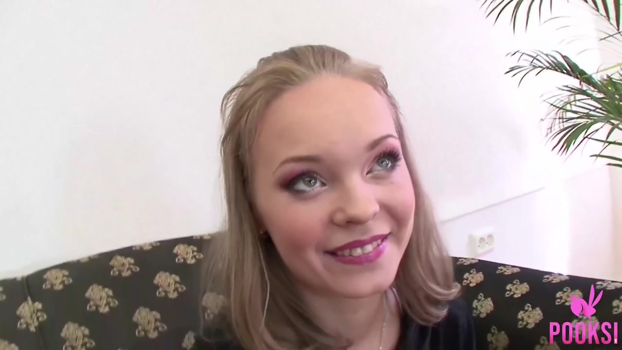 Blonde Bombshell teen 18+ Bridget K Fills Her Wet Mouth And Pussy With Cock!
