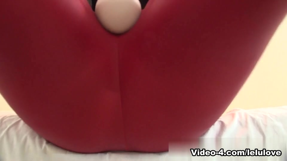 Red Leggings Vibrator Humping